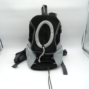 Pawaboo Pet Carrier Backpack Front Facing Dog Cat Size Small Gray Mesh Travel